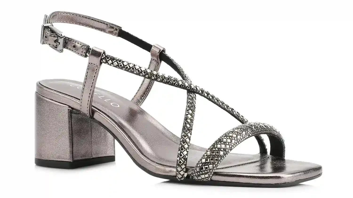 Sandália Strass Alt Prata