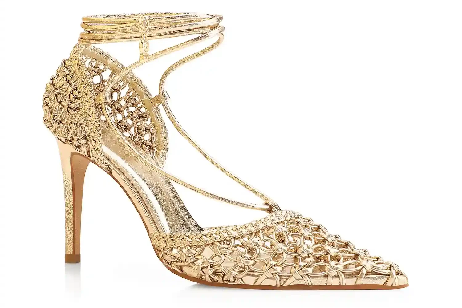 Scarpin Macramê Alt Dourado
