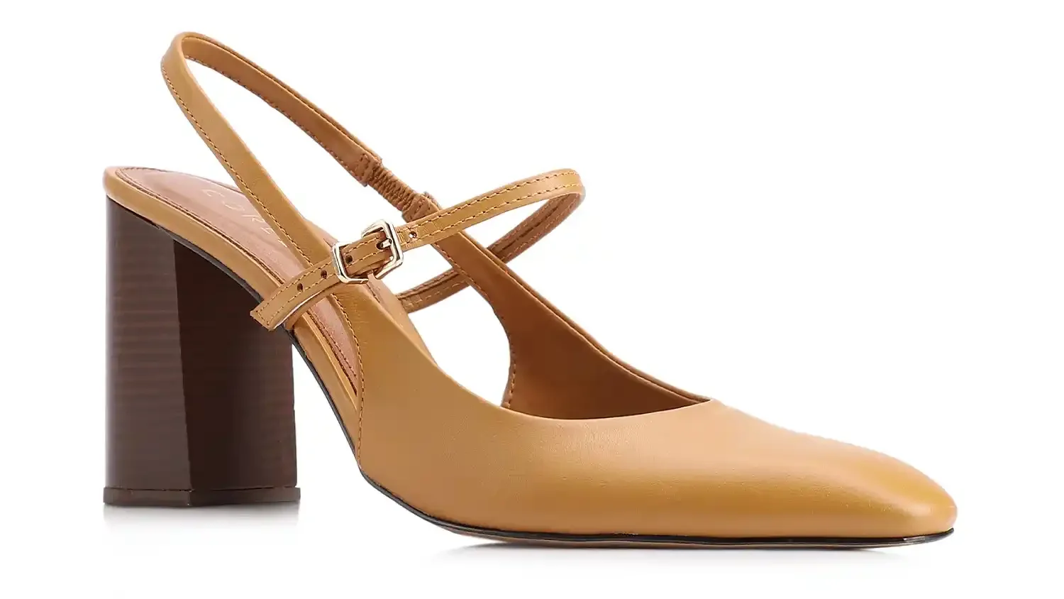 Scarpin Couro Amarelo
