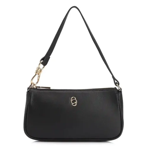 Bolsa De Ombro Couro Preto
