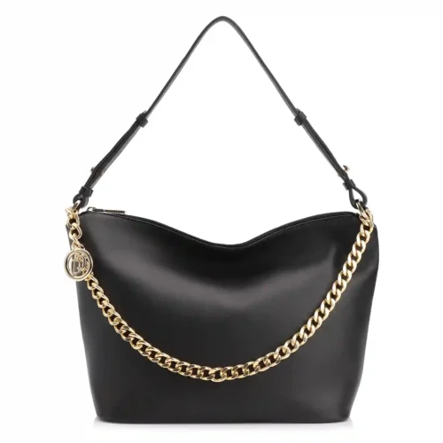 Bolsa Hobo Couro Preto
