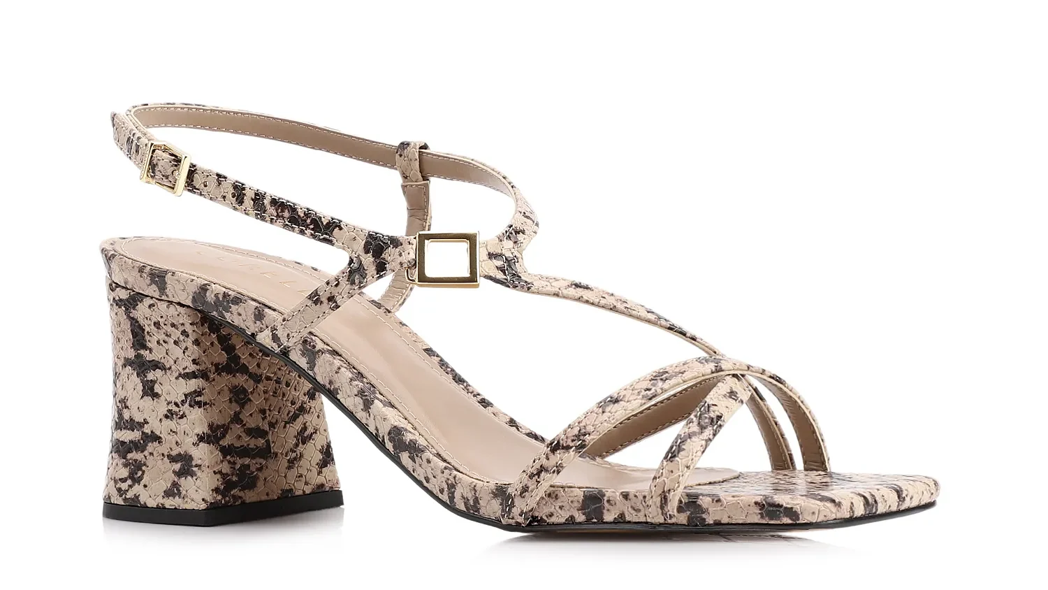 Sandália Alt Python Bege/Preto
