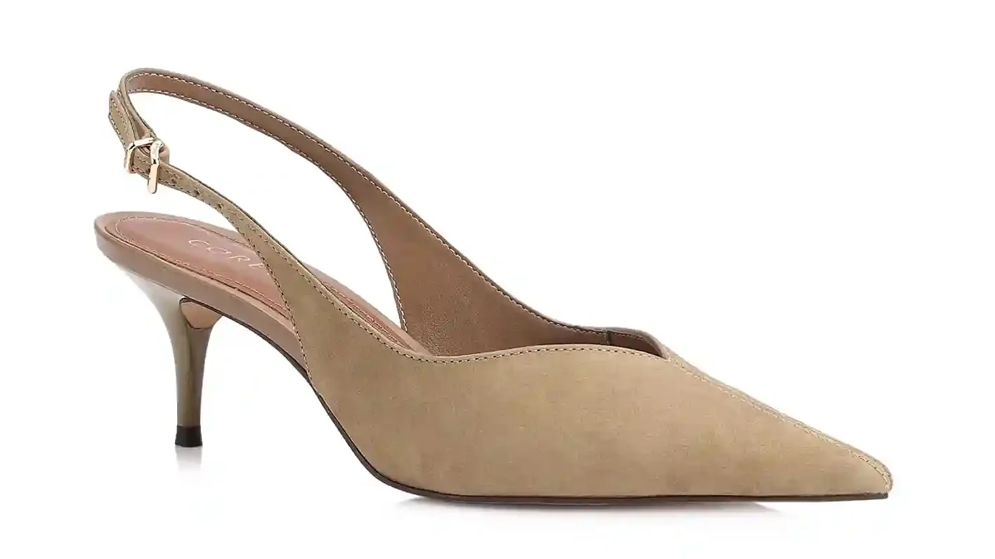 Scarpin Couro Nobuck Verde
