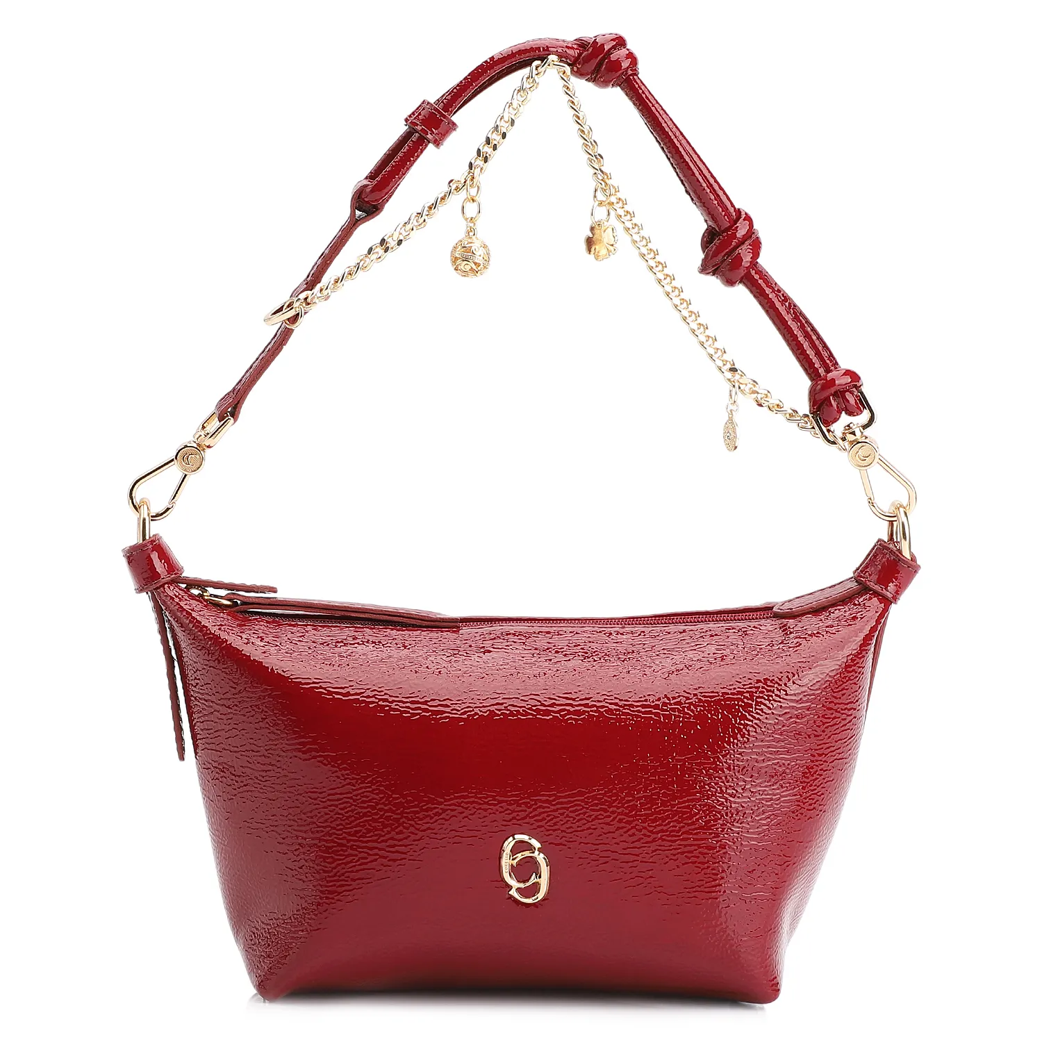 Bolsa Transversal Alt Verniz Vermelho