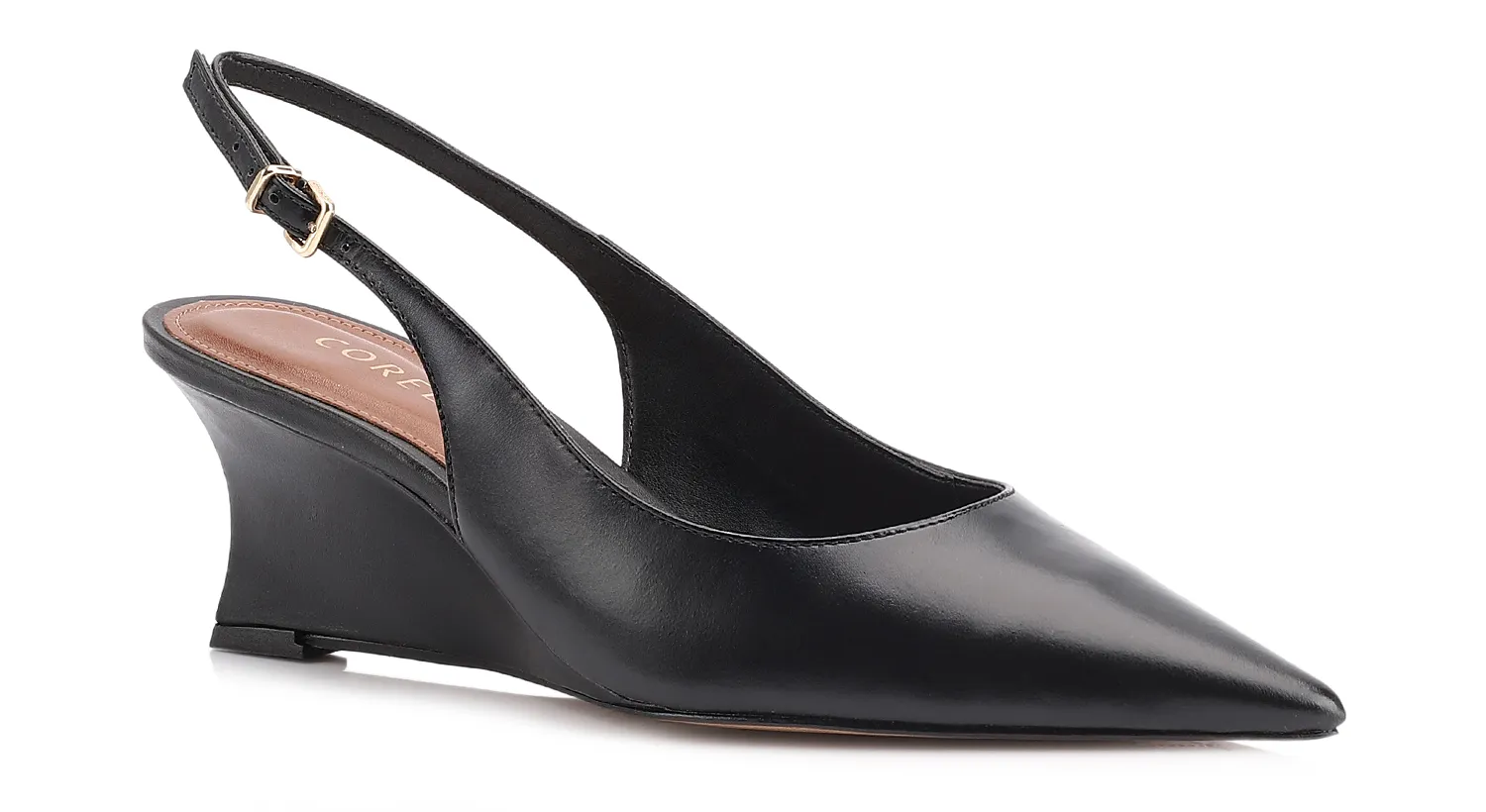 O Scarpin Anabela Corello surge em couro, perfeito para quem busca um toque de elegância e ousadia. Possui bico fino, decote redondo, tira fina com ajuste em fivela na lateral do calcanhar e garante conforto e estabilidade com o salto anabela e palmilha acolchoada. Ideal para ocasiões especiais, o bico fino alonga a silhueta e a curvatura do salto adiciona um ar mais glamoroso, perfeito para finalizar produções modernas e sofisticadas.